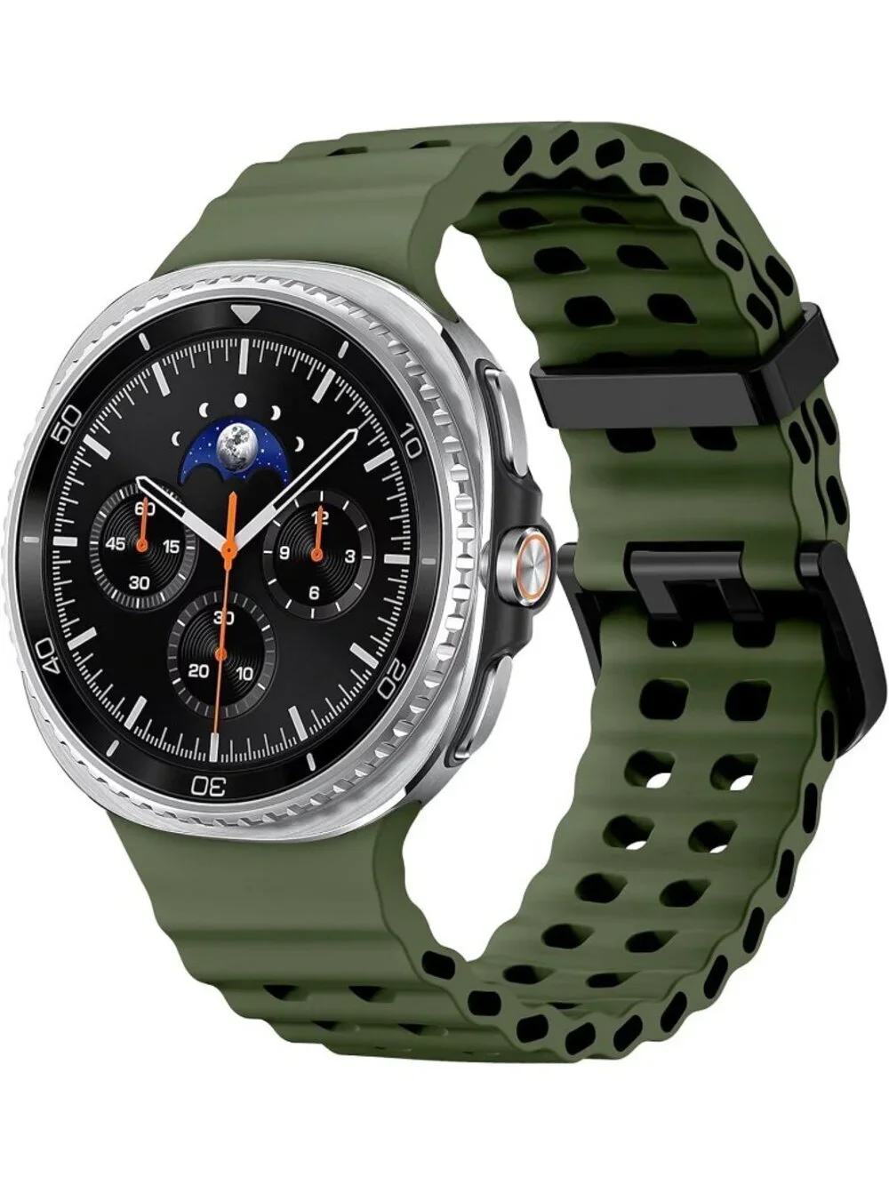 Unisex Army Green Analog Breathable Marine Replacement Samsung Galaxy Watch